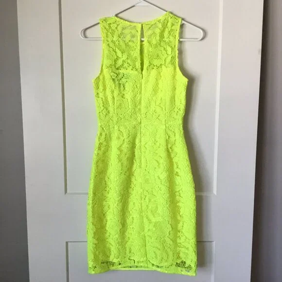 Women’s J. Crew Collection Yellow Dress Size 2 - Picture 6 of 6